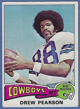 1975 Topps #65 Drew Pearson RC Dallas Cowboys