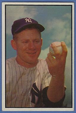 Nice 1953 Bowman Color #153 Whitey Ford New York Yankees