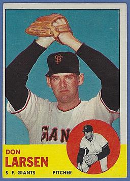 1963 Topps #163 Don Larsen San Francisco Giants