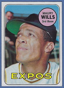 Sharp 1969 Topps #45 Maury Wills Montreal Expos