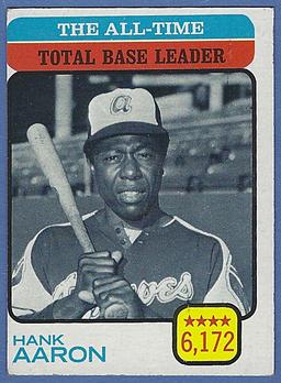 1973 Topps #473 Hank Aaron AT Total Bases Leader