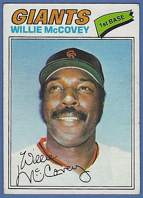 1977 Topps #547 Willie McCovey San Francisco Giants