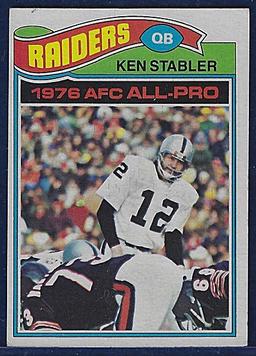 1977 Topps #110 Ken Stabler Oakland Raiders