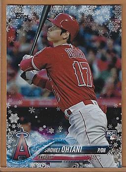 2018 Topps Holiday Mega #HMW17 Shohei Ohtani RC Los Angeles Angels