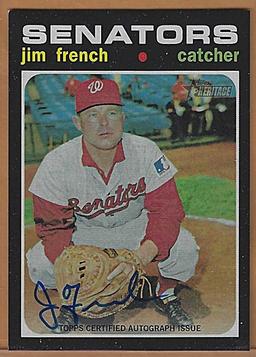 2020 Topps Heritage #ROA-JF Jim French Autograph