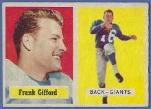 1957 Topps #88 Frank Gifford New York Giants