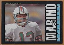 1985 Topps #314 Dan Marino 2nd Year Miami Dolphins