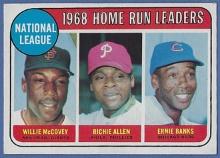 1969 Topps #6 Home Run Leaders Willie McCovey Ernie Banks