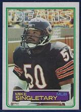 1983 Topps #38 Mike Singletary RC Chicago Bears