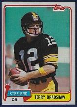 1981 Topps #375 Terry Bradshaw Pittsburgh Steelers