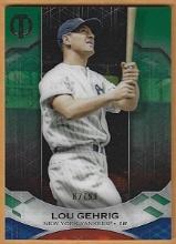 2019 Topps Tribute #5 Lou Gehrig Green 82/99