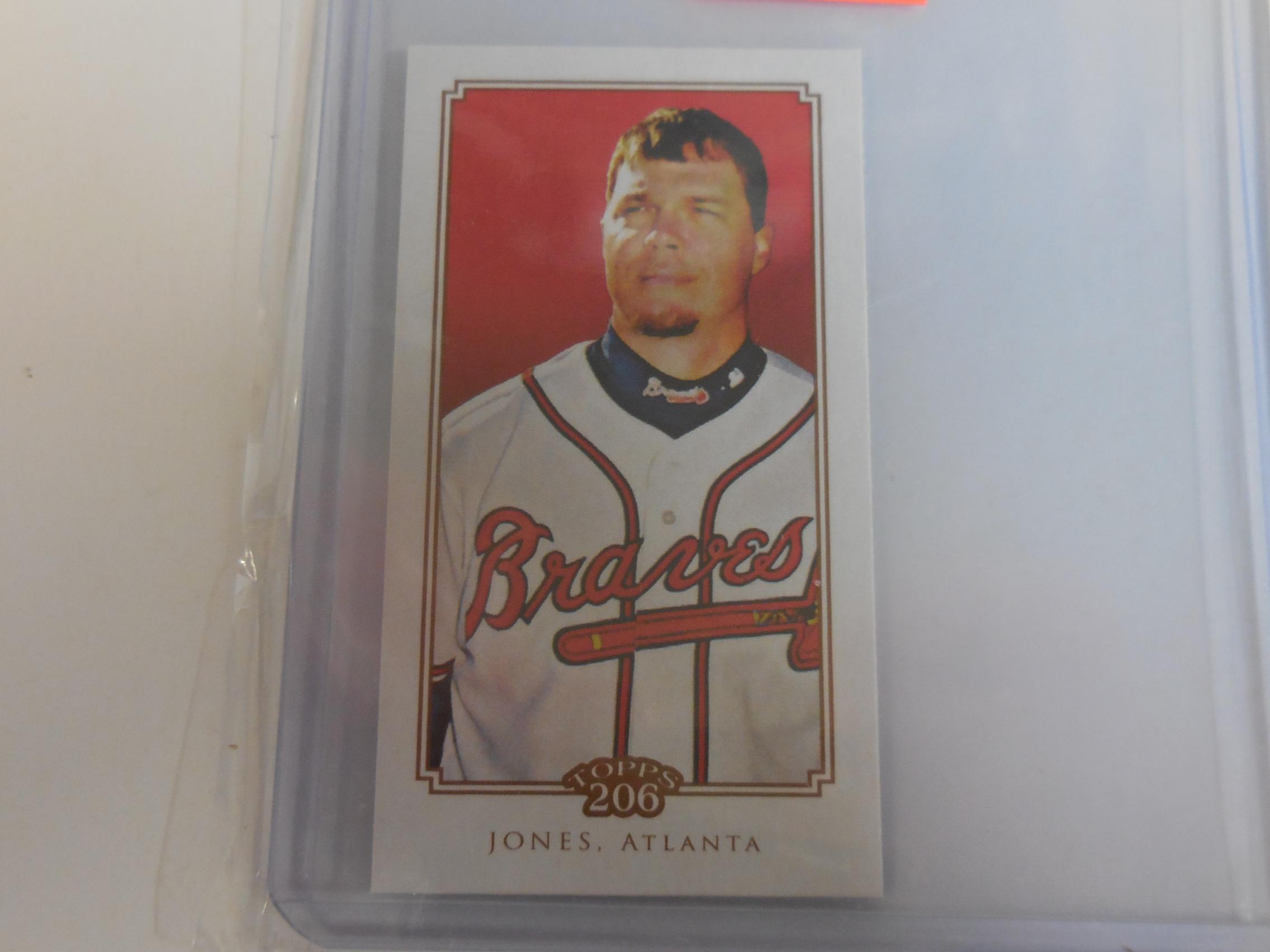 RARE 2010 TOPPS 206 CHIPPER JONES OLD MILL ATLANTA BRAVES