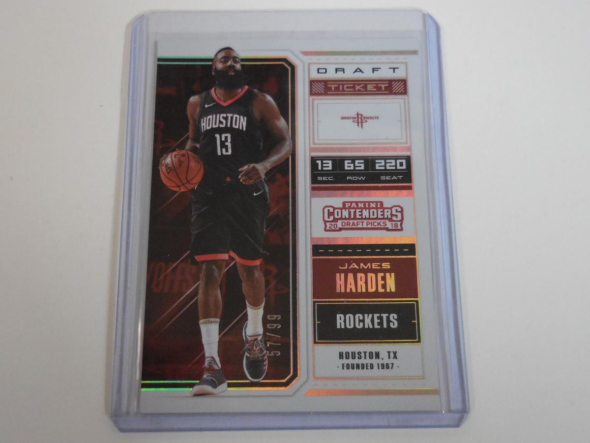 2018-19 PANINI CONTENDERS JAMES HARDEN HOLO #D 57/99 HOUSTON ROCKETS