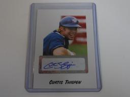 2004 JUST MINORS CURTIS THIGPEN AUTOGRAPHED ROOKIE CARD