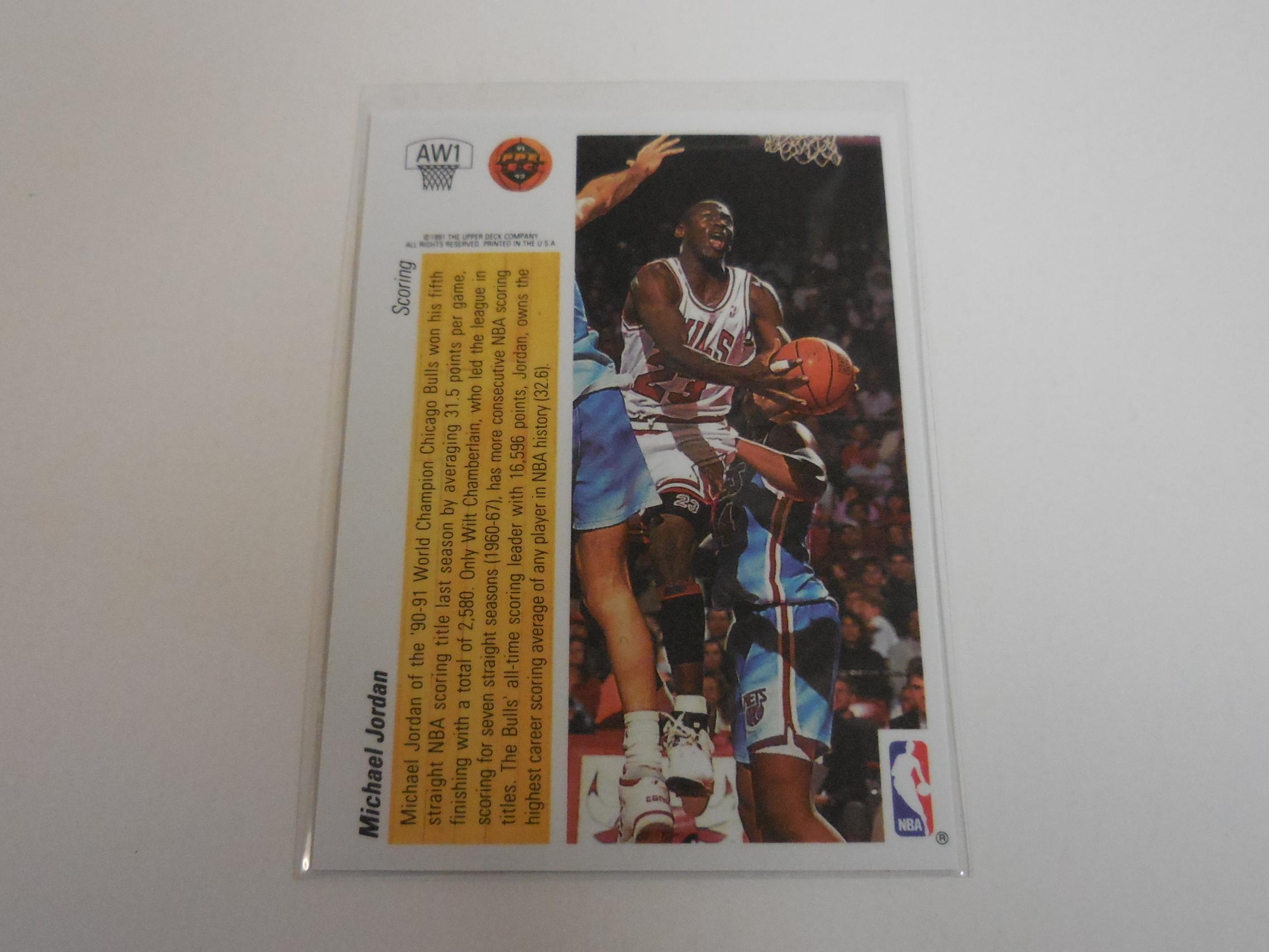 1991-92 UPPER DECK MICHAEL JORDAN AWARD WINNERS HOLOGRAM AW1