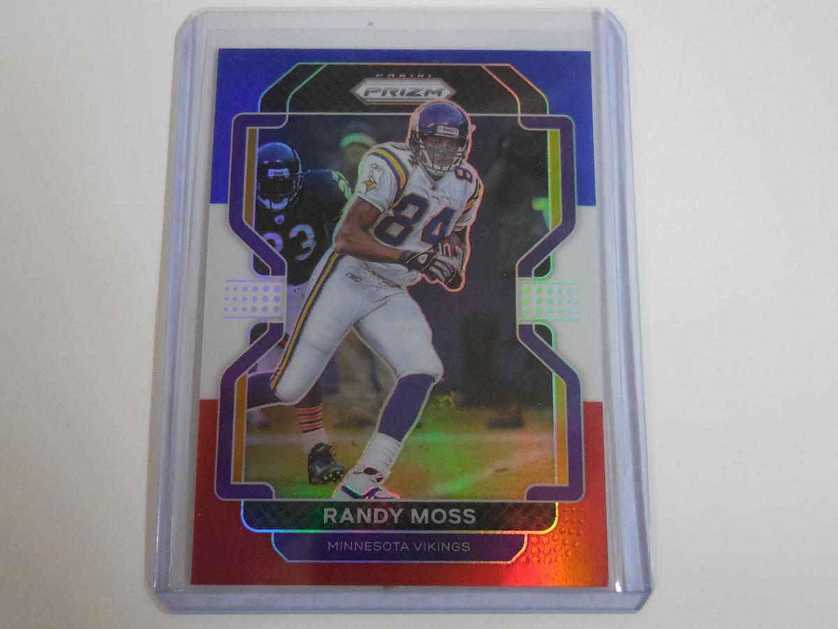 2021 PANINI PRIZM RANDY MOSS RED WHITE BLUE PRIZM MINNESOTA VIKINGS