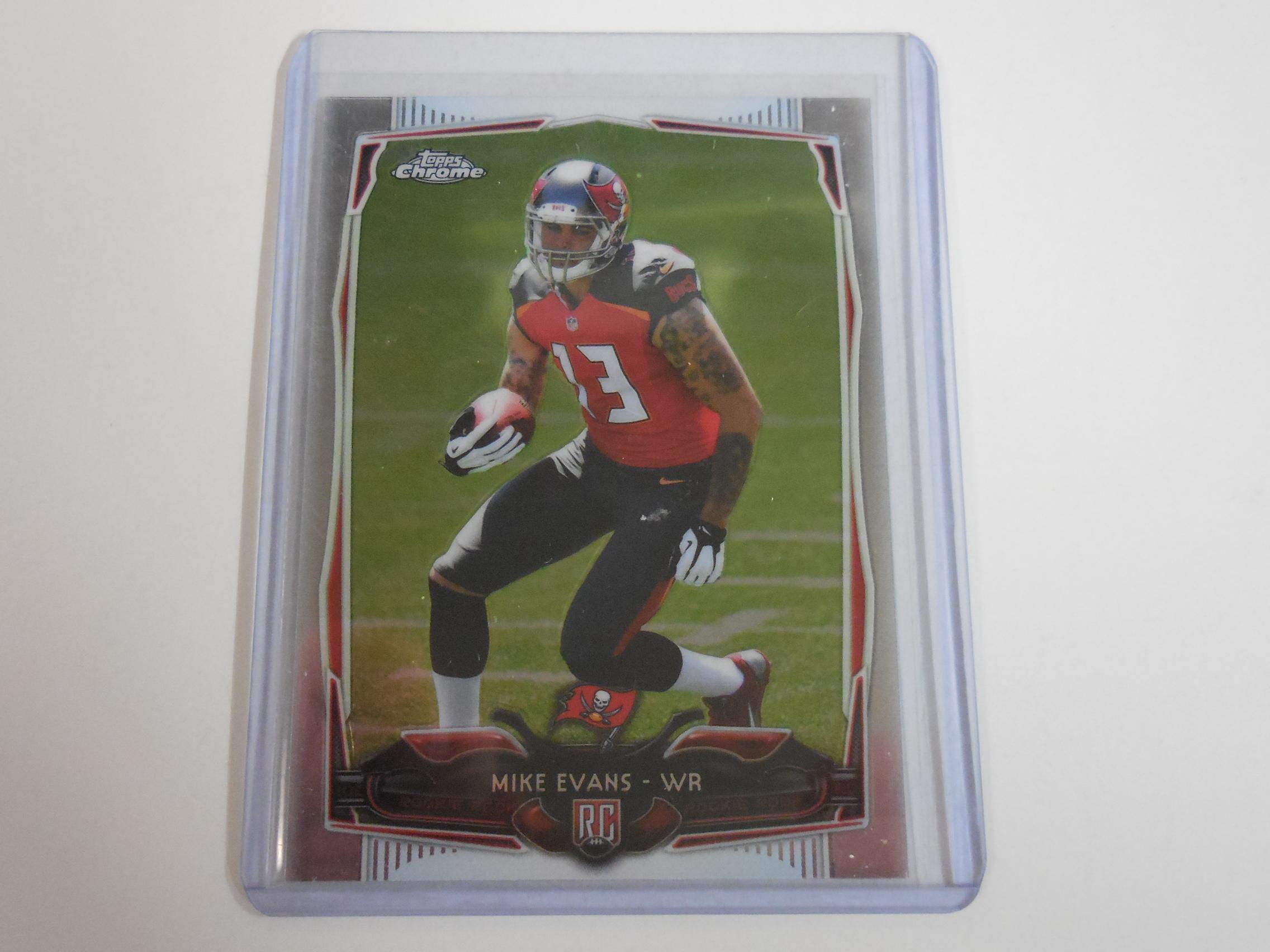 2014 TOPPS CHROME MIKE EVANS ROOKIE CARD BUCCANEERS RC