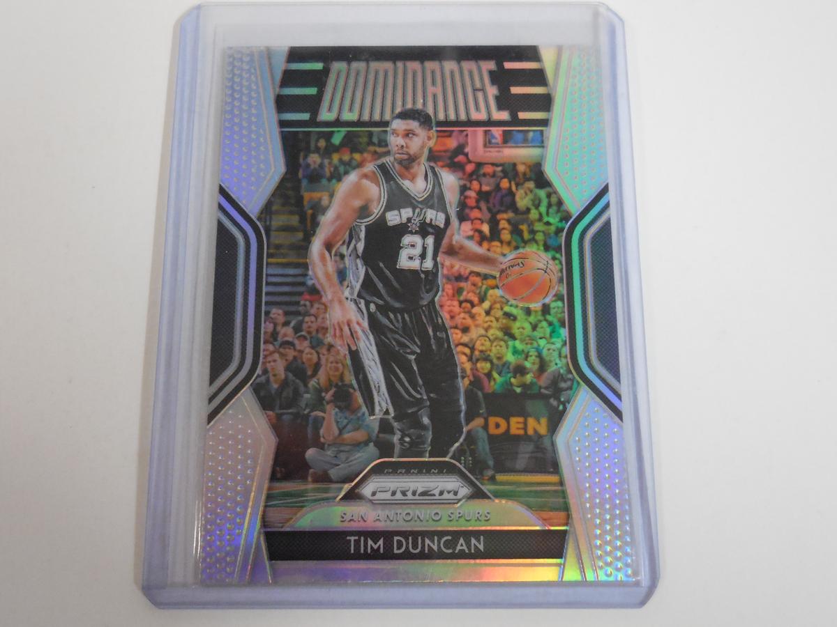 2018-19 PANINI PRIZM TIM DUNCAN DOMINANCE SILVER PRIZM SPURS