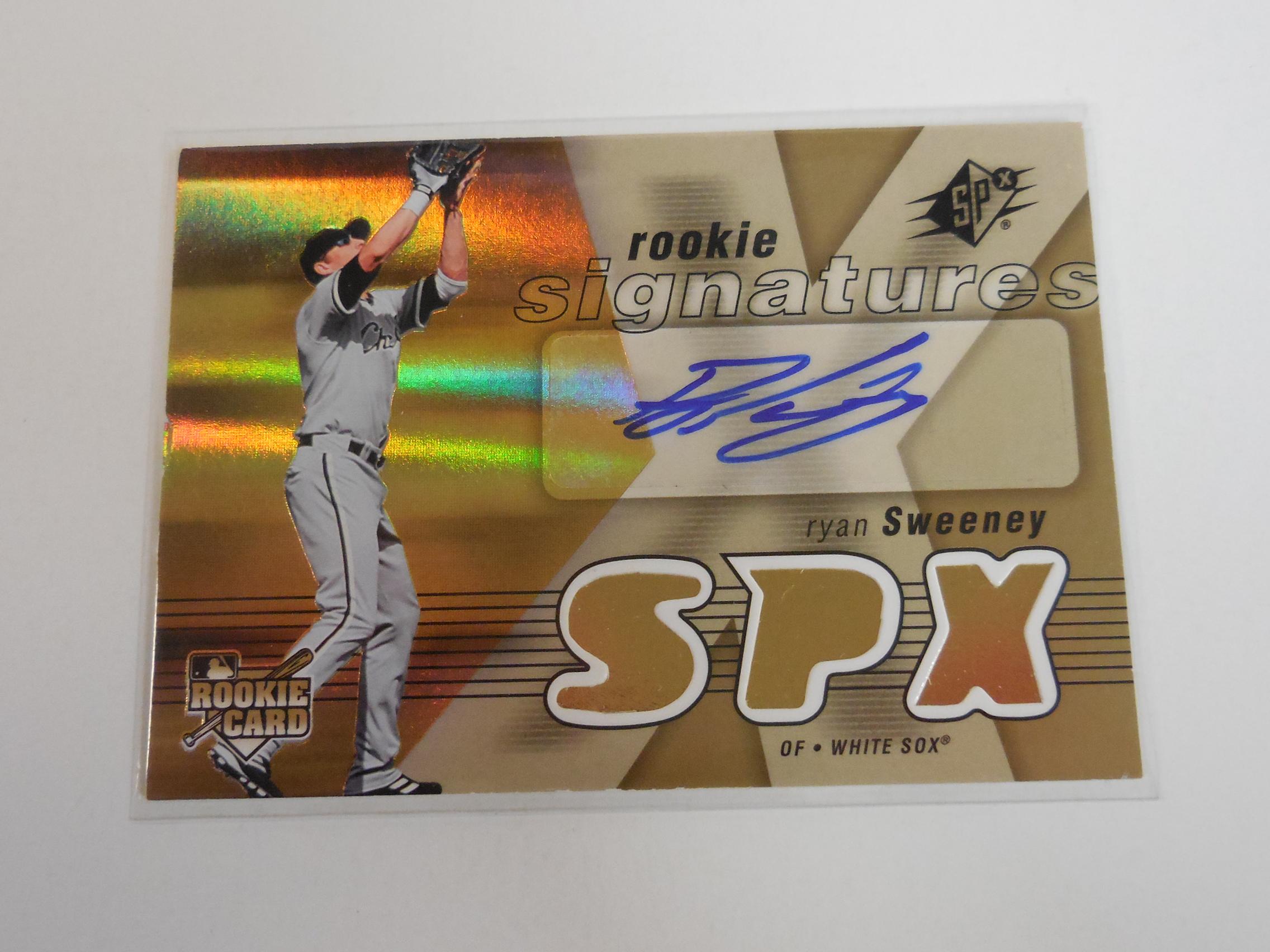 2007 UPPER DECK SPX RYAN SWEENEY AUTOGRAPHED ROOKIE CARD