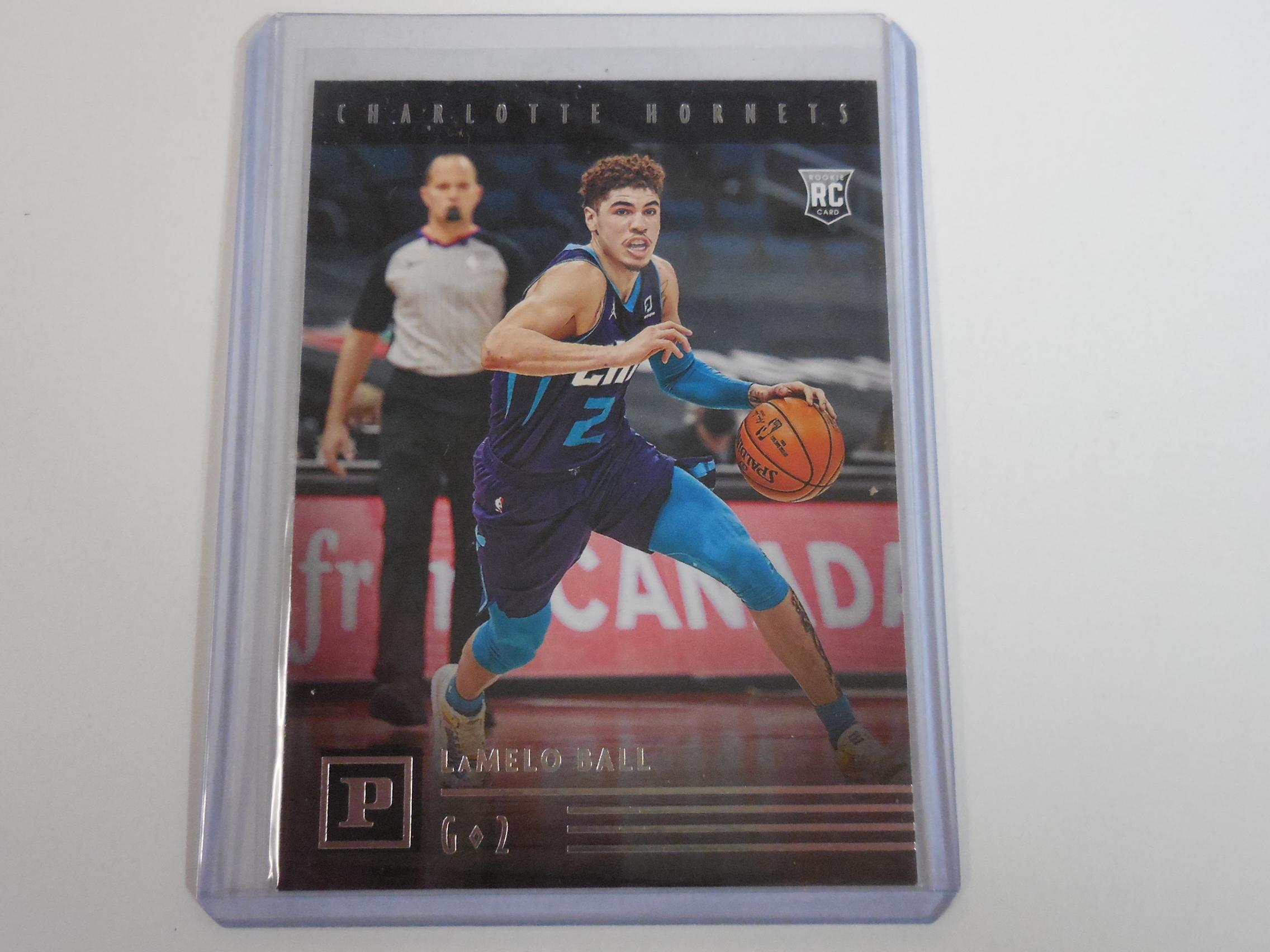 2020-21 PANINI BASKETBALL LAMELO BALL ROOKIE CARD CHARLOTTE HORNETS RC