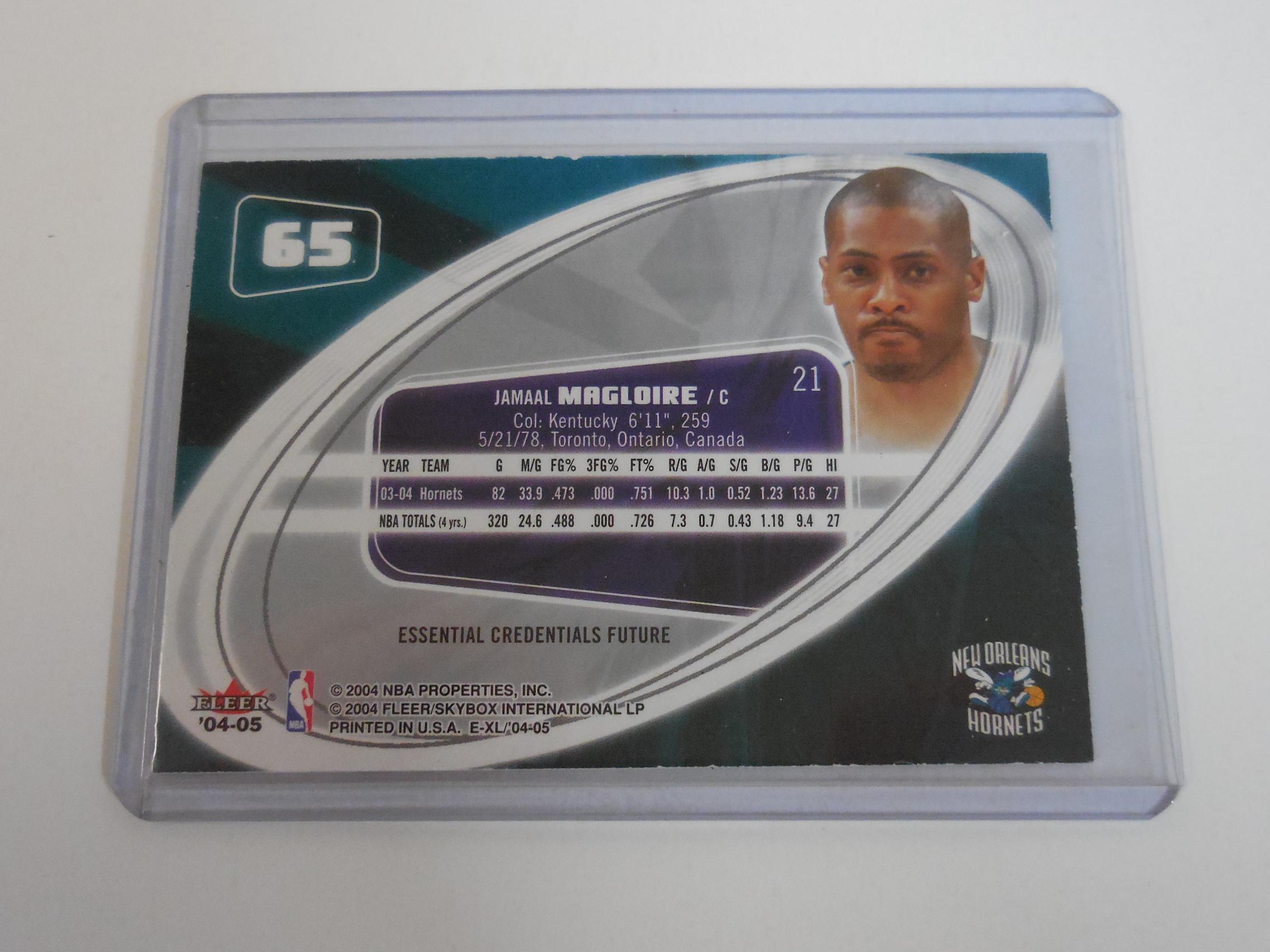 2004-05 FLEER SKYBOX E-XL JAMAAL MAGLOIRE ESSENTIAL CREDENTIALS FUTURE MISSING S/N