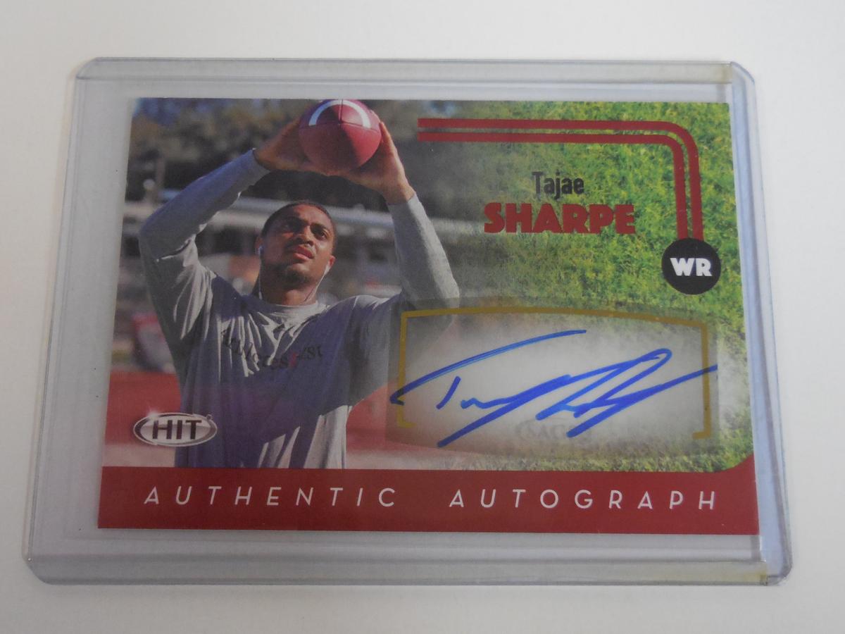 2016 SAGE HIT TAJAE SHARPE AUTOGRAPHED ROOKIE CARD