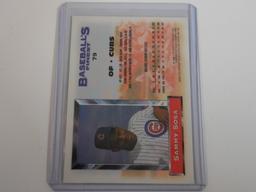 1993 TOPPS FINEST SAMMY SOSA BASEBALL'S FINEST 1ST YEAR FINEST