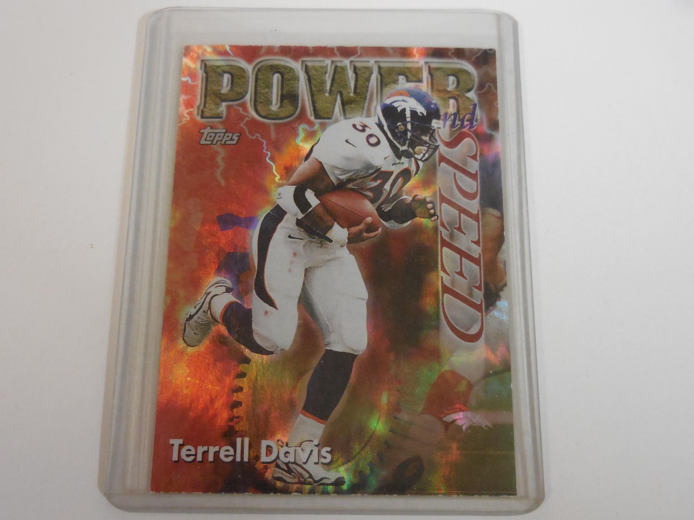 1998 TOPPS FOOTBALL TERRELL DAVIS SEASON'S BEST HOLO DENVER BRONCOS