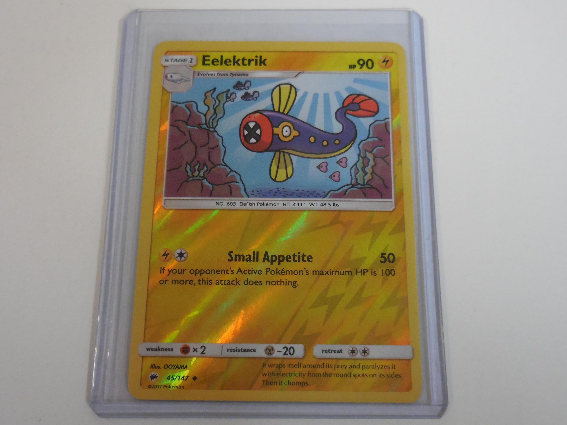 2017 POKEMON 45/147 EELEKTRIK HOLOFOIL