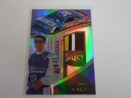 2017 PANINI SELECT NASCAR DAVID RAGAN SILVER PRIZM RACE USED SHEET METAL RELIC