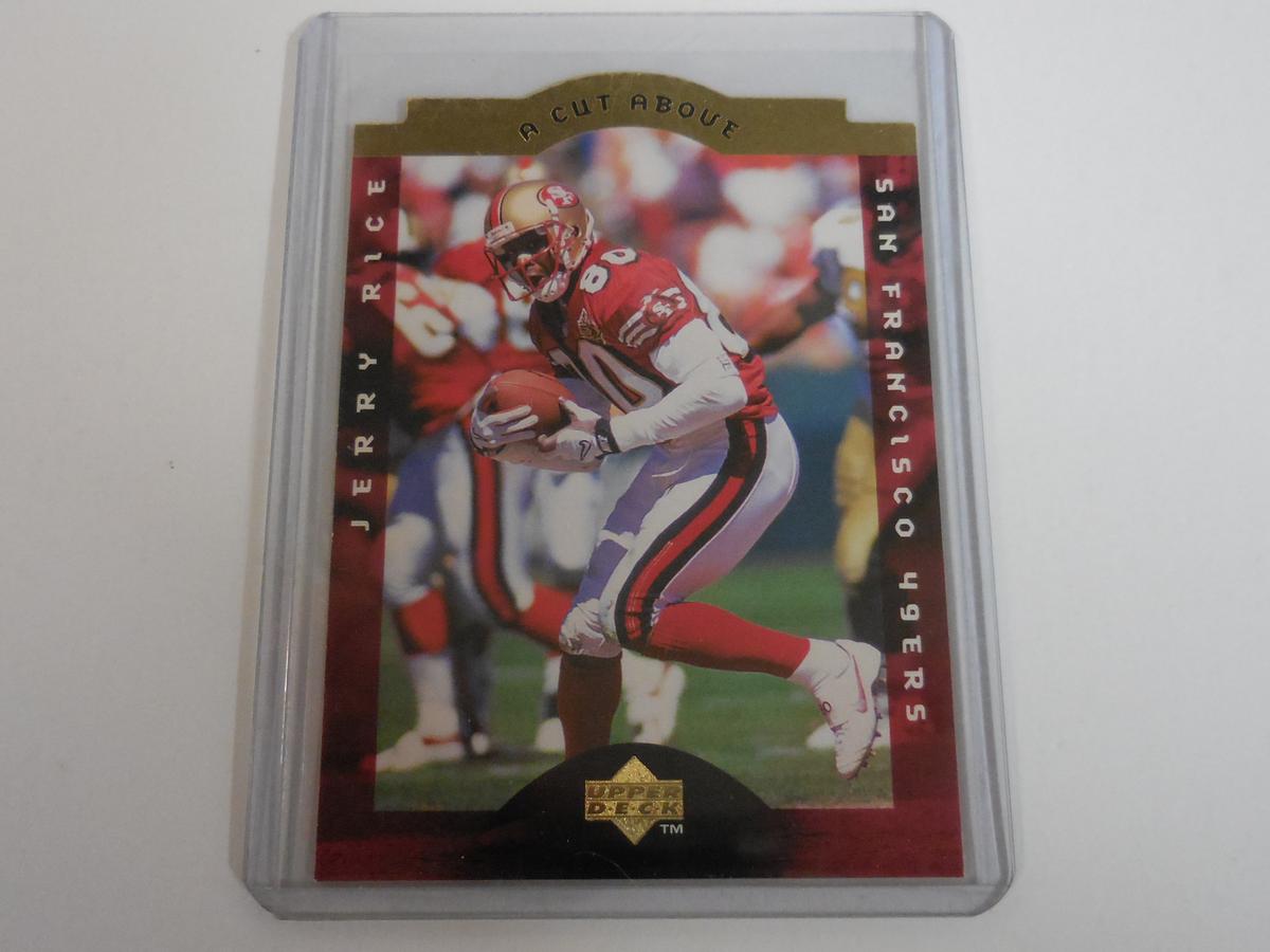 1996 UPPER DECK JERRY RICE A CUT ABOVE DIE CUT CARD 49ERS