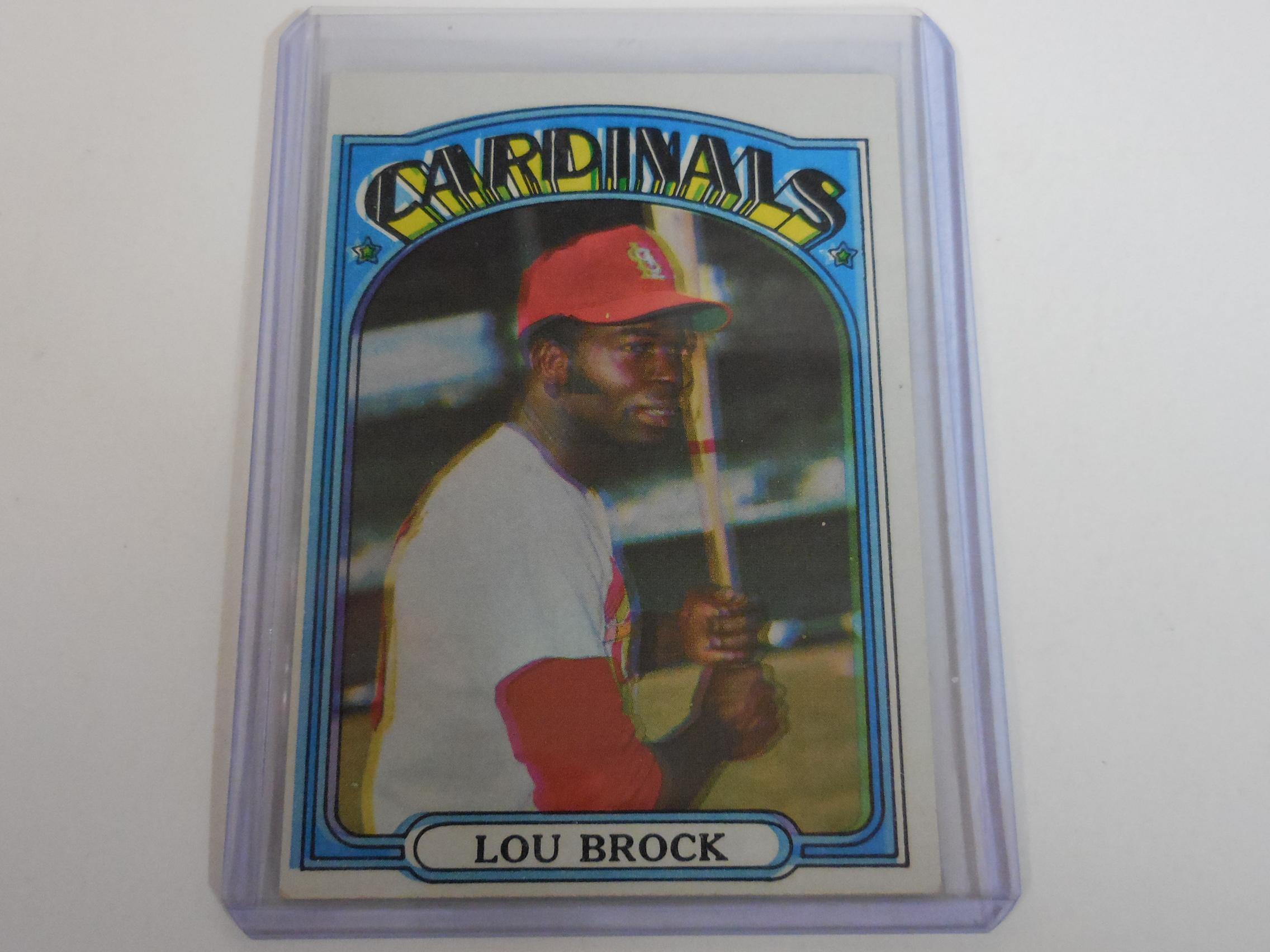 1972 TOPPS BASEBALL LOU BROCK ST LOUIS CARDINALS