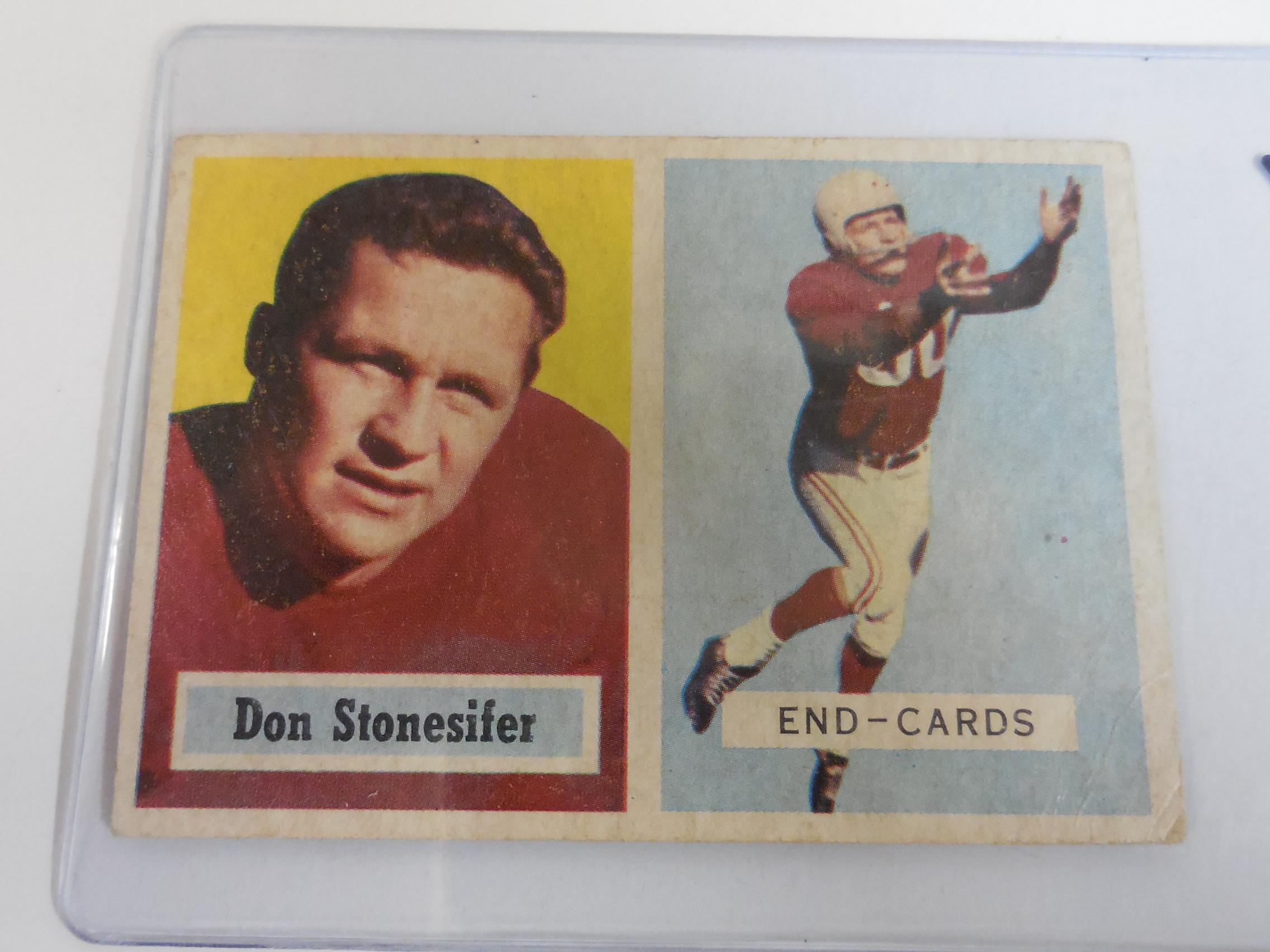 1957 TOPPS FOOTBALL #38 DON STONESIFER CHICAGO CARDINALS