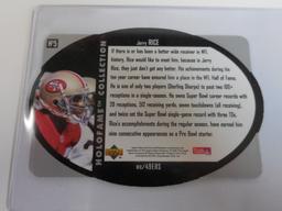 1996 UPPER DECK SPX JERRY RICE HOLOFAME COLLECTION DIE CUT HOLOGRAM 49ERS