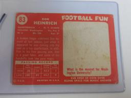 1958 TOPPS FOOTBALL #83 DON HEINRICH NEW YORK GIANTS
