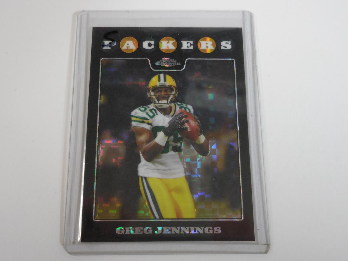 2008 TOPPS CHROME GREG JENNINGS XFRACTOR PACKERS