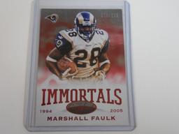 2014 PANINI CERTIFIED MARSHALL FAULK 1994-2005 IMMORTALS RAMS