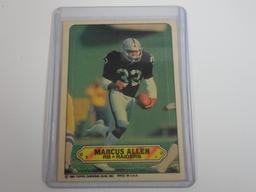 1983 TOPPS STICKERS MARCUS ALLEN ROOKIE CARD RAIDERS HOF RC