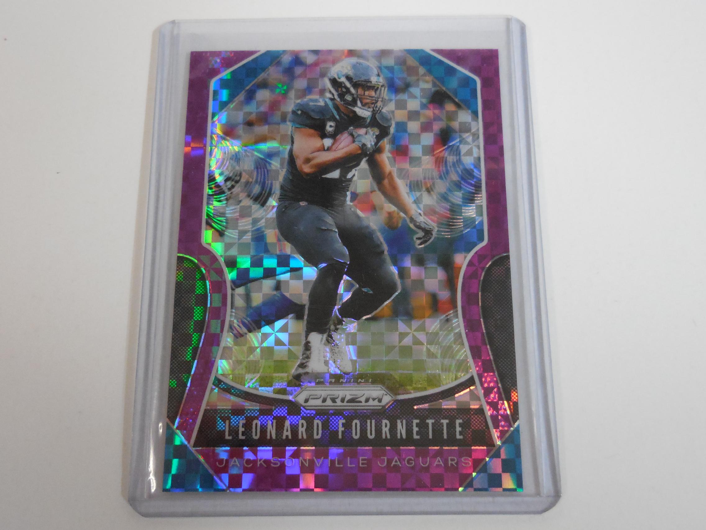 2019 PANINI PRIZM LEONARD FOURNETTE PLAID PRIZM #D 10/49 JACKSONVILLE JAGUARS