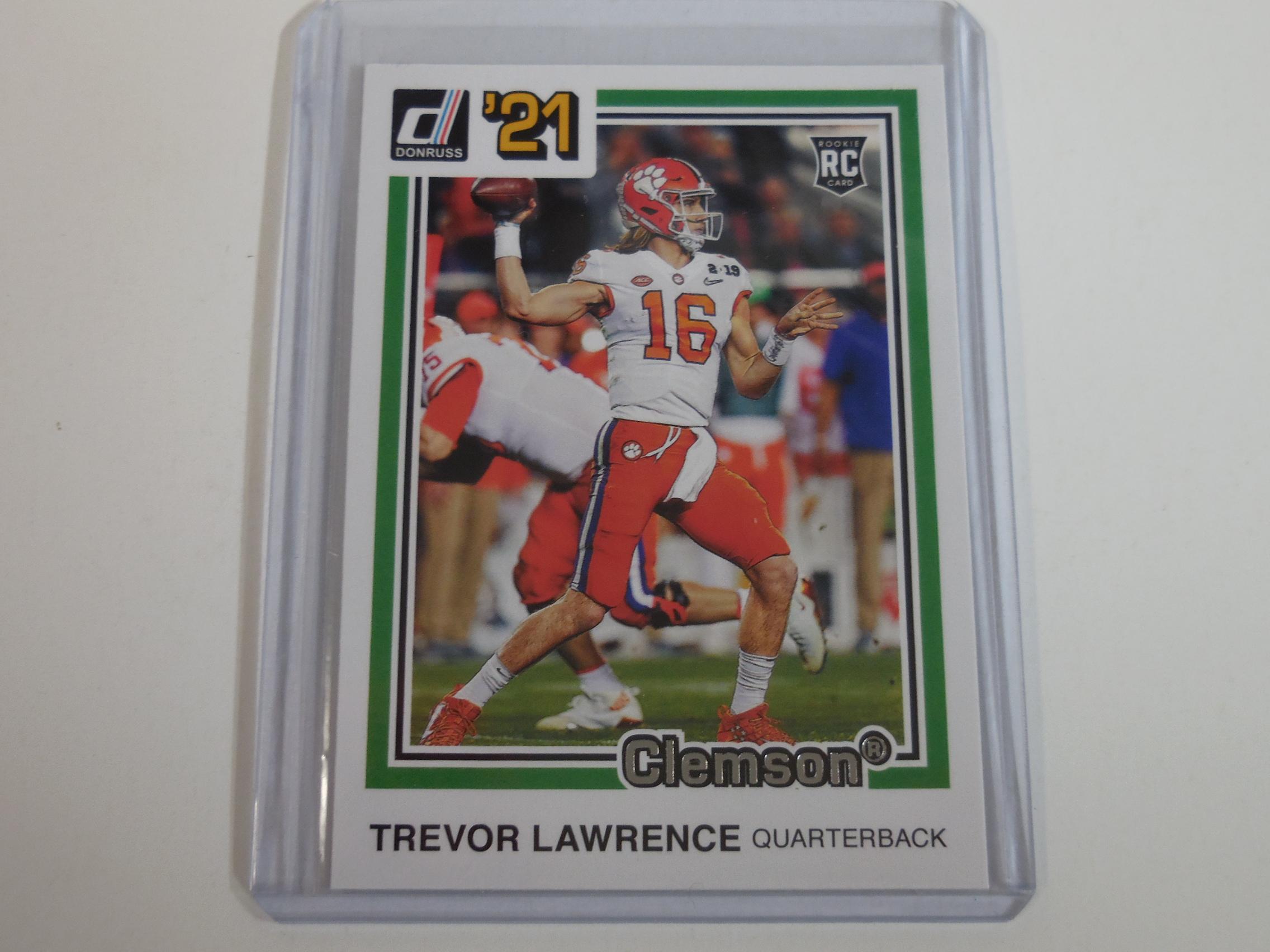 2021 PANINI DONRUSS TREVOR LAWRENCE RATED ROOKIE CARD RETRO