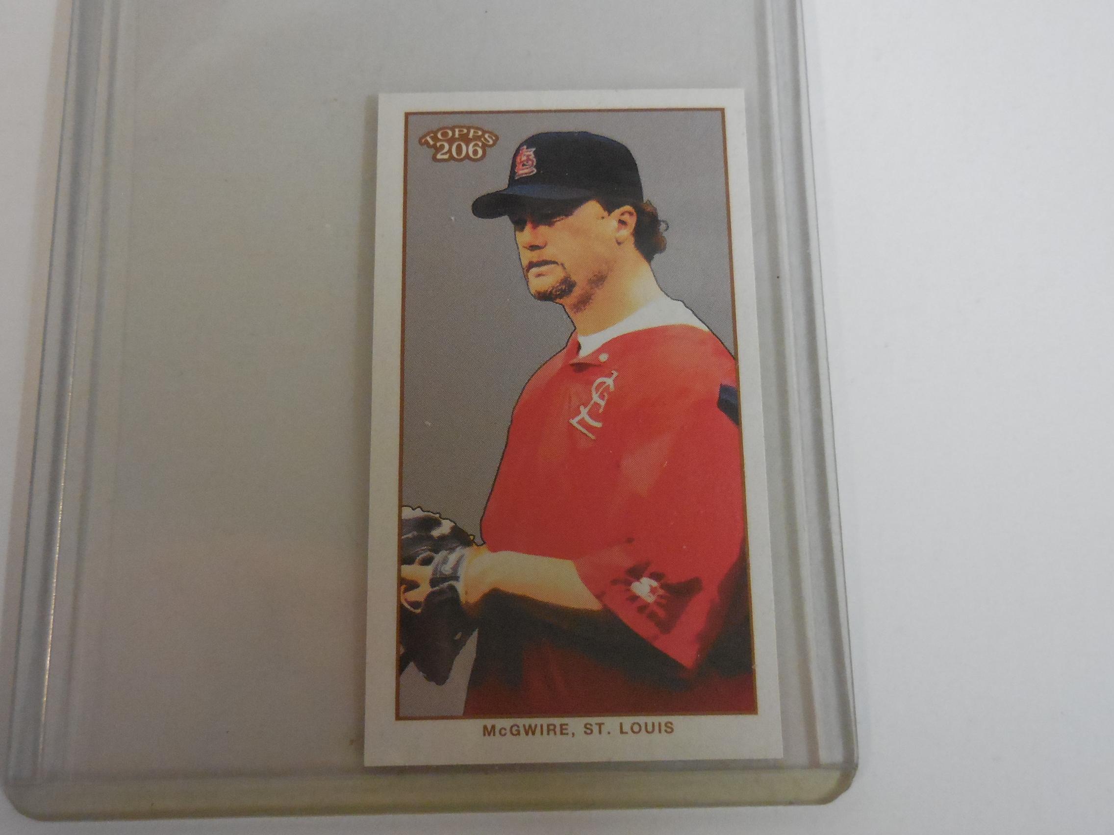 RARE 2002 TOPPS 206 MARK MCGWIRE POLAR BEAR BACK MINI CARDINALS