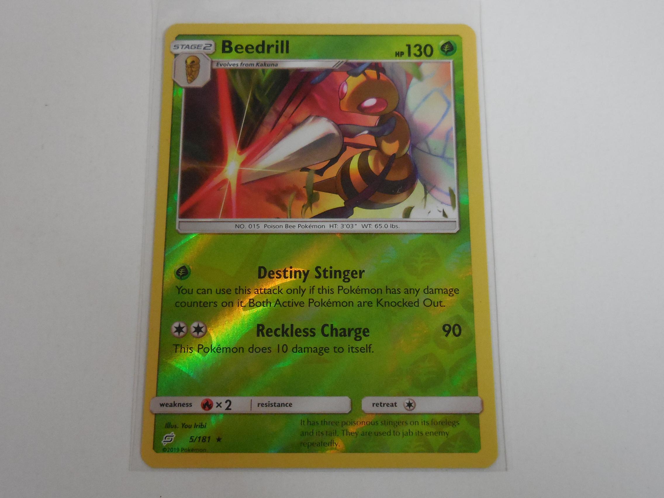 2019 POKEMON 5/181 BEEDRILL HOLOFOIL