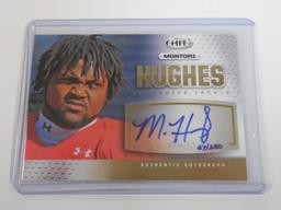 2013 SAGE HIT MONTORI HUGHES AUTOGRAPHED ROOKIE CARD 37/250