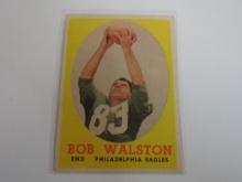 1958 TOPPS FOOTBALL #87 BOB WALSTON PHILADELPHIA EAGLES