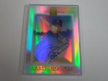 2003 TOPPS TRIBUTE CRAIG BRAZELL AUTOGRAPHED ROOKIE CARD REFRACTOR #D 496/499 METS