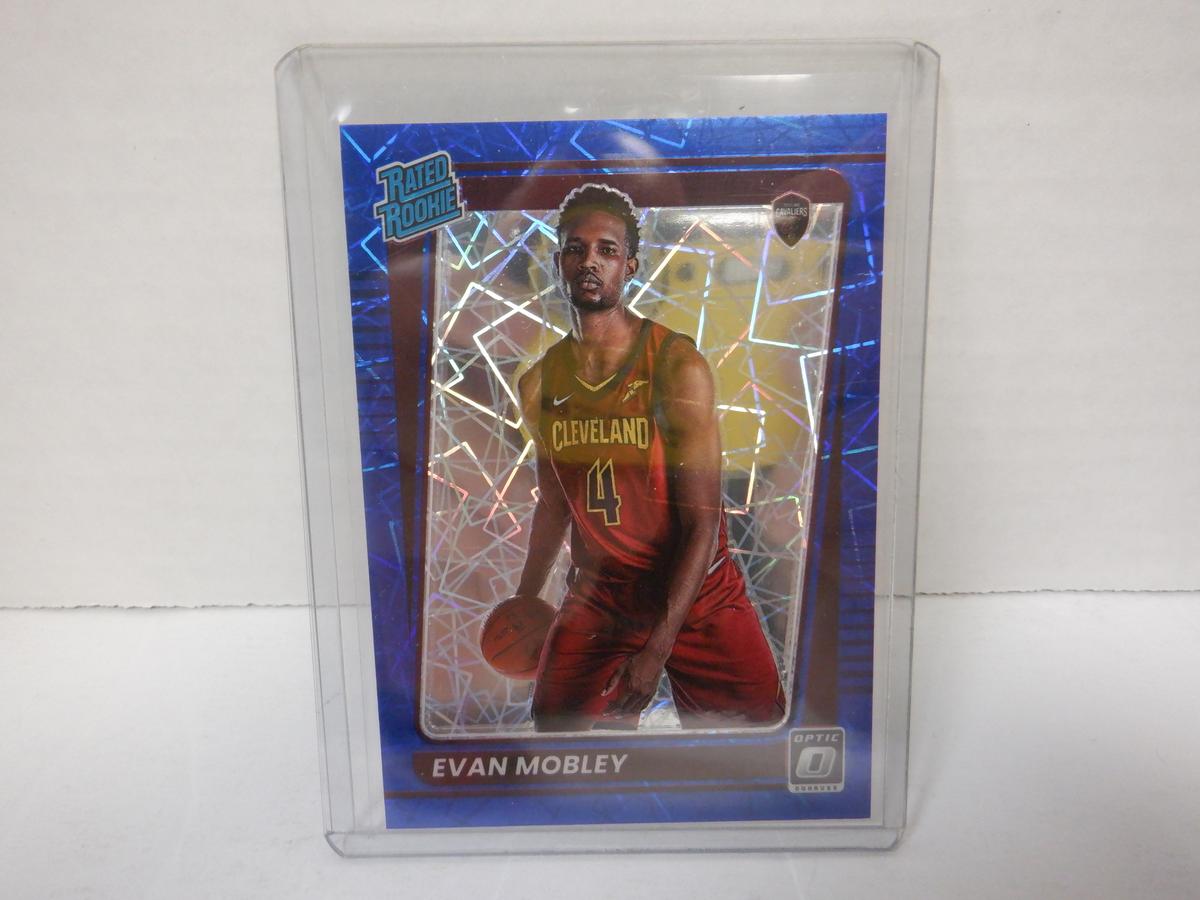 2021-22 PANINI DONRUSS OPTIC #175 EVAN MOBLEY RR BLUE PRIZM