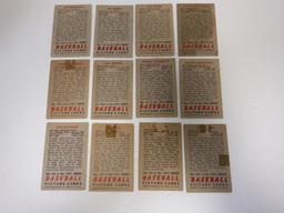 LOT OF 12 1951 BOWMAN BASEBALL CARDS