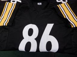 HINES WARD SIGNED AUTO PITTSBURGH STEELERS JERSEY. JSA STICKER