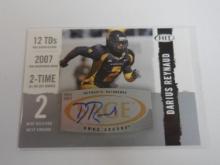 2008 SAGE HIT DARIUS REYNAUD AUTOGRAPHED ROOKIE CARD