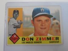 1960 TOPPS BASEBALL #47 DON ZIMMER LOS ANGELES DODGERS